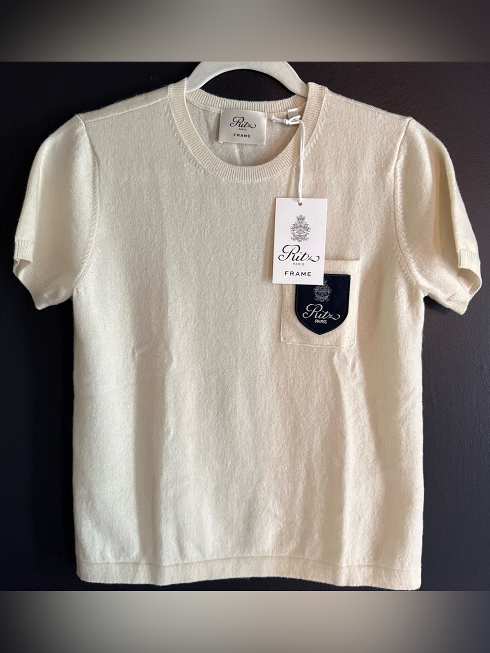 Frame x Ritz Paris Cashmere Ivory Sweater New size-Small